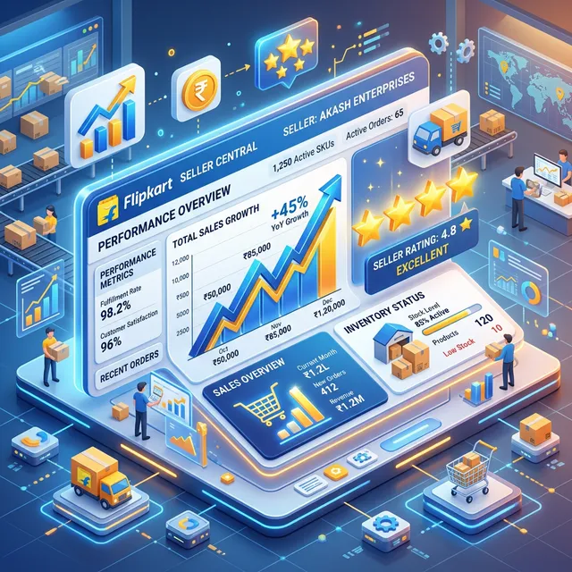 Flipkart Minute account growth chart and hub delivery efficiency metrics