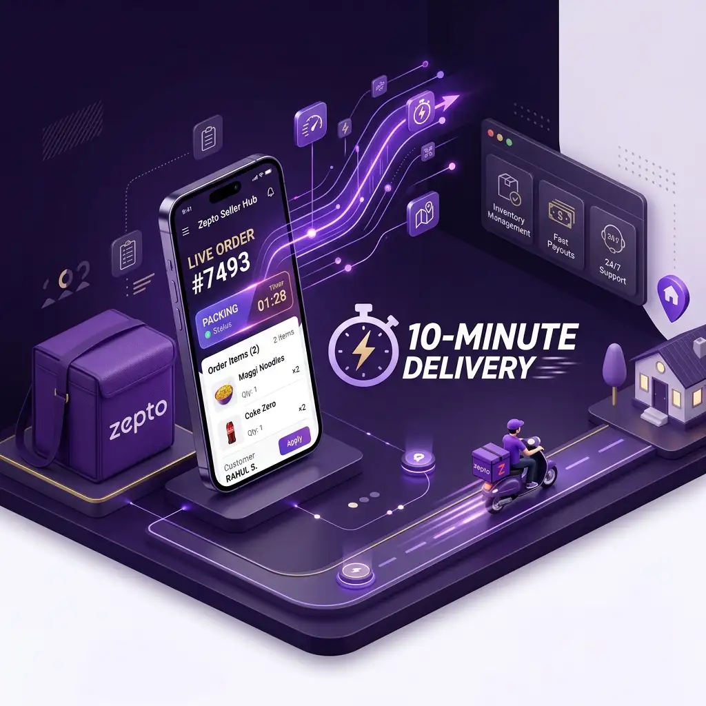 Zepto and Blinkit Multi-Platform Onboarding Flow
